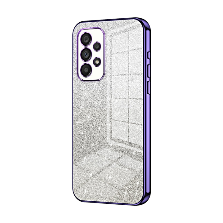 Gradient Glitter Powder Electroplated Phone Case, For Samsung Galaxy A23, For Samsung Galaxy A53 5G, For Samsung Galaxy A33 5G, For Samsung Galaxy A13 4G, For Samsung Galaxy S22 Ultra 5G, For Samsung Galaxy S22+ 5G