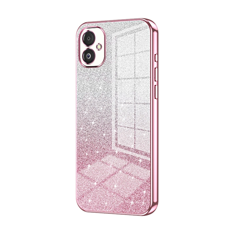 Gradient Glitter Powder Electroplated Phone Case, For Samsung Galaxy S23 FE 5G, For Samsung Galaxy F14 5G, For Samsung Galaxy M14, For Samsung Galaxy A24 4G, For Samsung Galaxy A34 5G, For Samsung Galaxy A54 5G