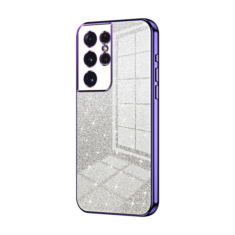 Gradient Glitter Powder Electroplated Phone Case, For Samsung Galaxy A52 5G, For Samsung Galaxy S21 5G, For Samsung Galaxy S21+ 5G, For Samsung Galaxy S21 Ultra 5G