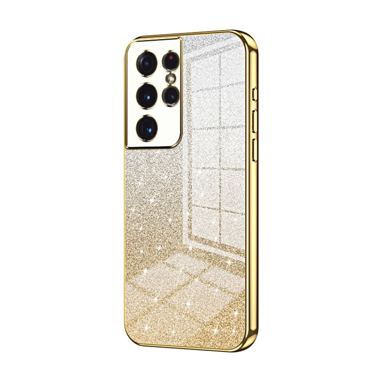 Gradient Glitter Powder Electroplated Phone Case, For Samsung Galaxy A52 5G, For Samsung Galaxy S21 5G, For Samsung Galaxy S21+ 5G, For Samsung Galaxy S21 Ultra 5G