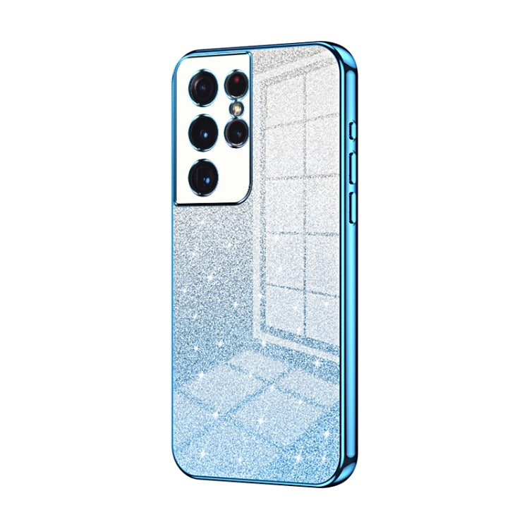 Gradient Glitter Powder Electroplated Phone Case, For Samsung Galaxy A52 5G, For Samsung Galaxy S21 5G, For Samsung Galaxy S21+ 5G, For Samsung Galaxy S21 Ultra 5G