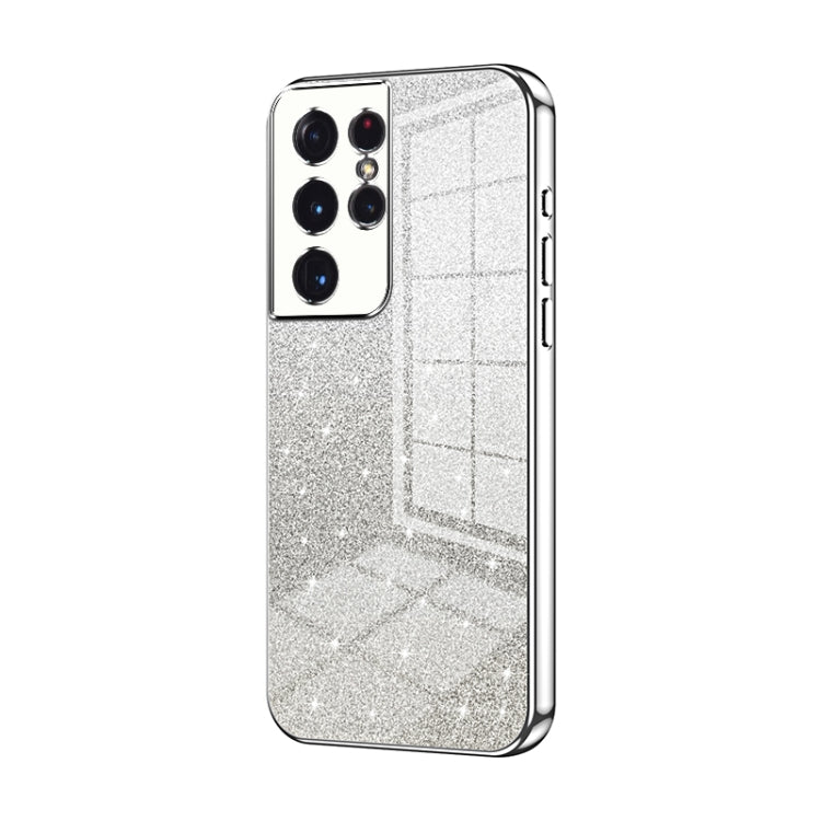 Gradient Glitter Powder Electroplated Phone Case, For Samsung Galaxy A52 5G, For Samsung Galaxy S21 5G, For Samsung Galaxy S21+ 5G, For Samsung Galaxy S21 Ultra 5G