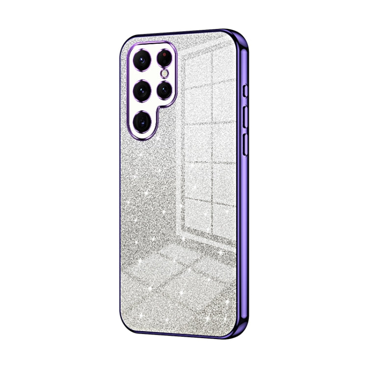 Gradient Glitter Powder Electroplated Phone Case, For Samsung Galaxy A23, For Samsung Galaxy A53 5G, For Samsung Galaxy A33 5G, For Samsung Galaxy A13 4G, For Samsung Galaxy S22 Ultra 5G, For Samsung Galaxy S22+ 5G