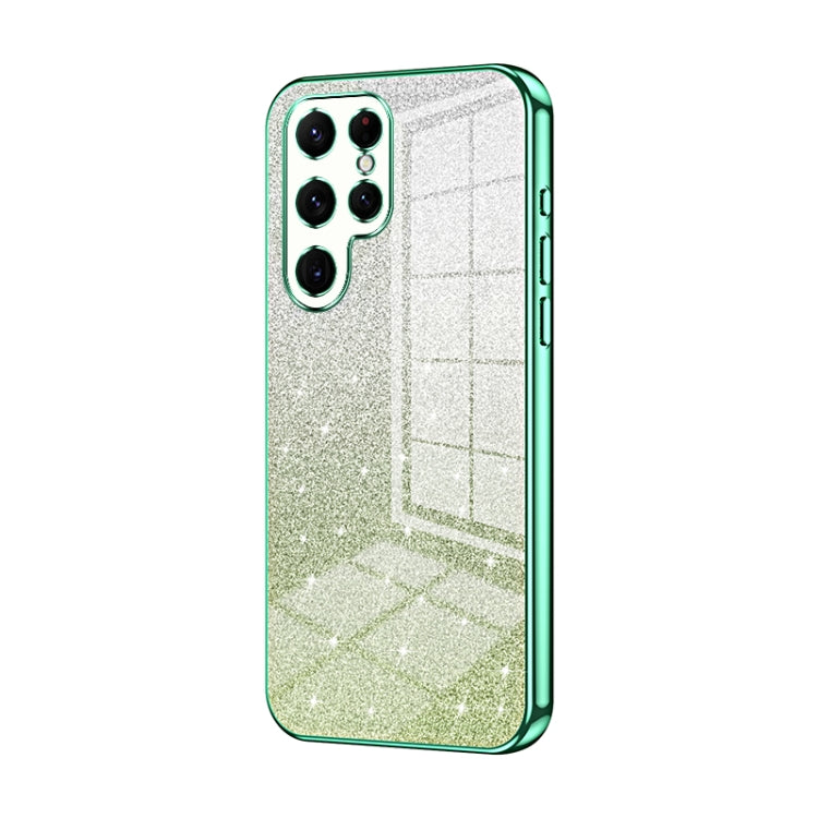 Gradient Glitter Powder Electroplated Phone Case, For Samsung Galaxy A23, For Samsung Galaxy A53 5G, For Samsung Galaxy A33 5G, For Samsung Galaxy A13 4G, For Samsung Galaxy S22 Ultra 5G, For Samsung Galaxy S22+ 5G
