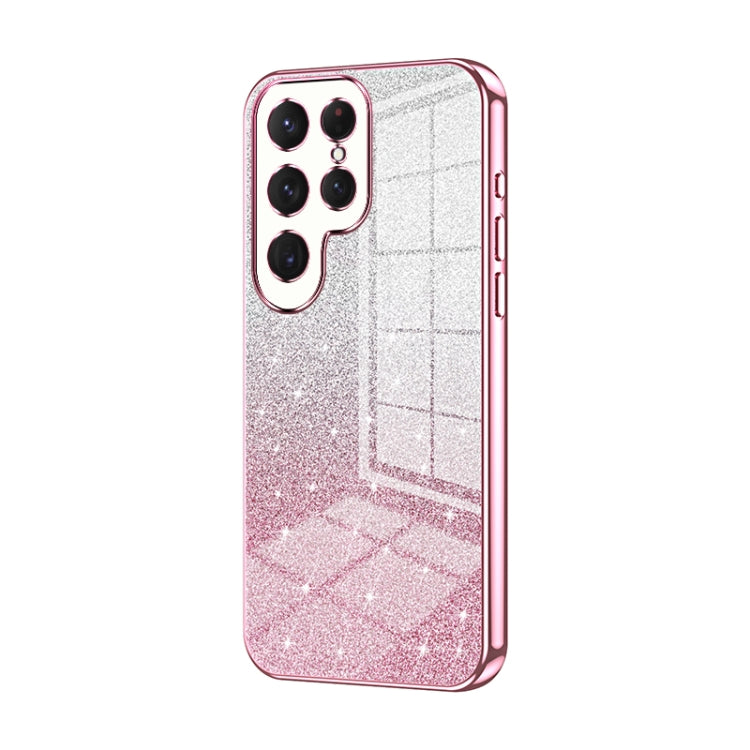 Gradient Glitter Powder Electroplated Phone Case, For Samsung Galaxy S23 Ultra 5G, For Samsung Galaxy S23+ 5G, For Samsung Galaxy S23 5G, For Samsung Galaxy A14 5G, For Samsung Galaxy A12 4G / 5G, For Samsung Galaxy A13 5G / A04s