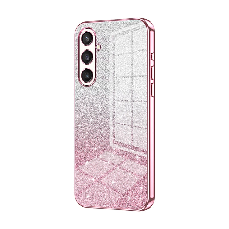 Gradient Glitter Powder Electroplated Phone Case, For Samsung Galaxy S23 FE 5G, For Samsung Galaxy F14 5G, For Samsung Galaxy M14, For Samsung Galaxy A24 4G, For Samsung Galaxy A34 5G, For Samsung Galaxy A54 5G