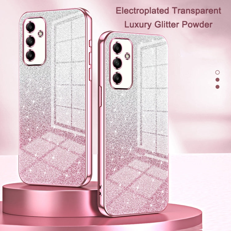 Gradient Glitter Powder Electroplated Phone Case, For Samsung Galaxy C55, For Samsung Galaxy S24 Ultra 5G, For Samsung Galaxy S24+ 5G, For Samsung Galaxy S24 5G, For Samsung Galaxy A05, For Samsung Galaxy A05s