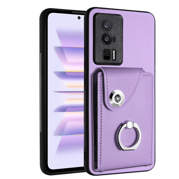 Organ Card Bag Ring Holder PU Phone Case, For Xiaomi Redmi 12 4G Global, For Xiaomi Poco F5 5G/Redmi Note 12 Turbo, For Xiaomi Poco F5 Pro/Redmi K60/K60 Pro, For Xiaomi Redmi Note 12S 4G Global, For Xiaomi Redmi Note 12 Pro+ 5G Global                  ...