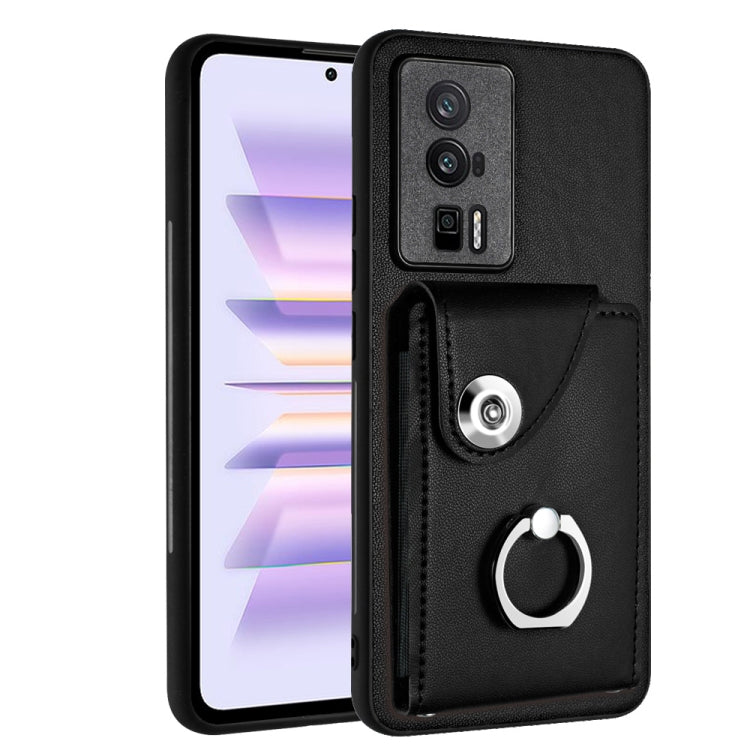 Organ Card Bag Ring Holder PU Phone Case, For Xiaomi Redmi 12 4G Global, For Xiaomi Poco F5 5G/Redmi Note 12 Turbo, For Xiaomi Poco F5 Pro/Redmi K60/K60 Pro, For Xiaomi Redmi Note 12S 4G Global, For Xiaomi Redmi Note 12 Pro+ 5G Global                  ...