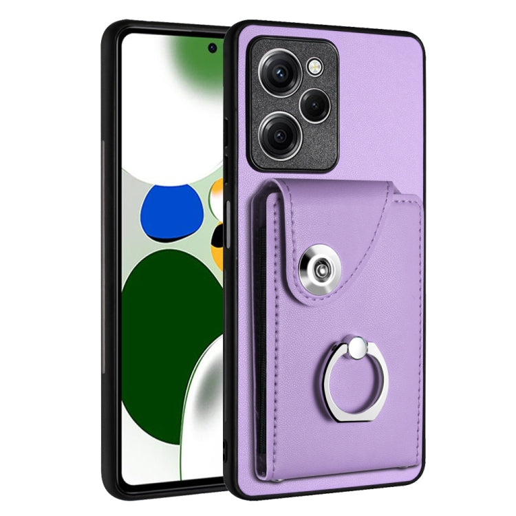 Organ Card Bag Ring Holder PU Phone Case, For Xiaomi Redmi 12 4G Global, For Xiaomi Poco F5 5G/Redmi Note 12 Turbo, For Xiaomi Poco F5 Pro/Redmi K60/K60 Pro, For Xiaomi Redmi Note 12S 4G Global, For Xiaomi Redmi Note 12 Pro+ 5G Global                  ...