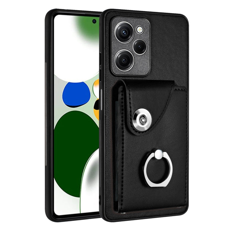 Organ Card Bag Ring Holder PU Phone Case, For Xiaomi Redmi 12 4G Global, For Xiaomi Poco F5 5G/Redmi Note 12 Turbo, For Xiaomi Poco F5 Pro/Redmi K60/K60 Pro, For Xiaomi Redmi Note 12S 4G Global, For Xiaomi Redmi Note 12 Pro+ 5G Global                  ...