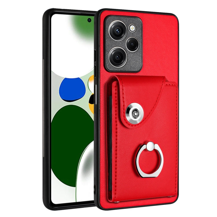 Organ Card Bag Ring Holder PU Phone Case, For Xiaomi Redmi 12 4G Global, For Xiaomi Poco F5 5G/Redmi Note 12 Turbo, For Xiaomi Poco F5 Pro/Redmi K60/K60 Pro, For Xiaomi Redmi Note 12S 4G Global, For Xiaomi Redmi Note 12 Pro+ 5G Global                  ...