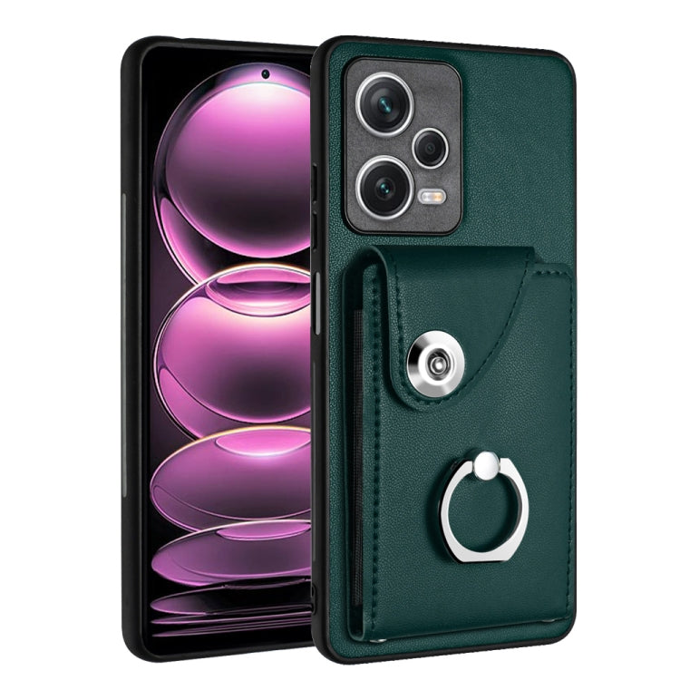 Organ Card Bag Ring Holder PU Phone Case, For Xiaomi Redmi 12 4G Global, For Xiaomi Poco F5 5G/Redmi Note 12 Turbo, For Xiaomi Poco F5 Pro/Redmi K60/K60 Pro, For Xiaomi Redmi Note 12S 4G Global, For Xiaomi Redmi Note 12 Pro+ 5G Global                  ...