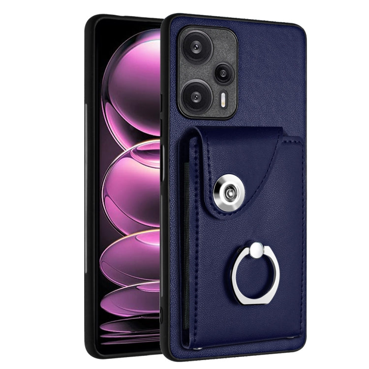 Organ Card Bag Ring Holder PU Phone Case, For Xiaomi Redmi 12 4G Global, For Xiaomi Poco F5 5G/Redmi Note 12 Turbo, For Xiaomi Poco F5 Pro/Redmi K60/K60 Pro, For Xiaomi Redmi Note 12S 4G Global, For Xiaomi Redmi Note 12 Pro+ 5G Global                  ...