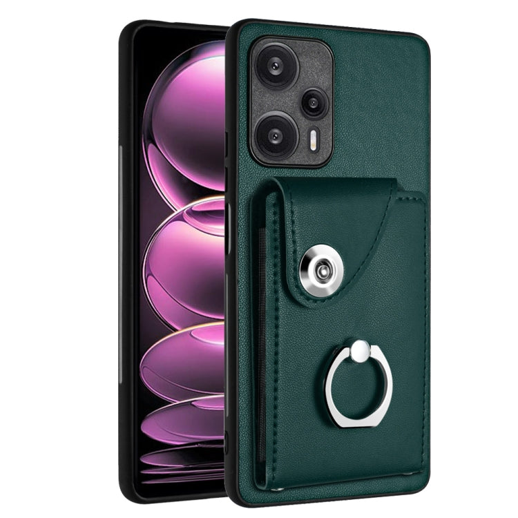 Organ Card Bag Ring Holder PU Phone Case, For Xiaomi Redmi 12 4G Global, For Xiaomi Poco F5 5G/Redmi Note 12 Turbo, For Xiaomi Poco F5 Pro/Redmi K60/K60 Pro, For Xiaomi Redmi Note 12S 4G Global, For Xiaomi Redmi Note 12 Pro+ 5G Global                  ...