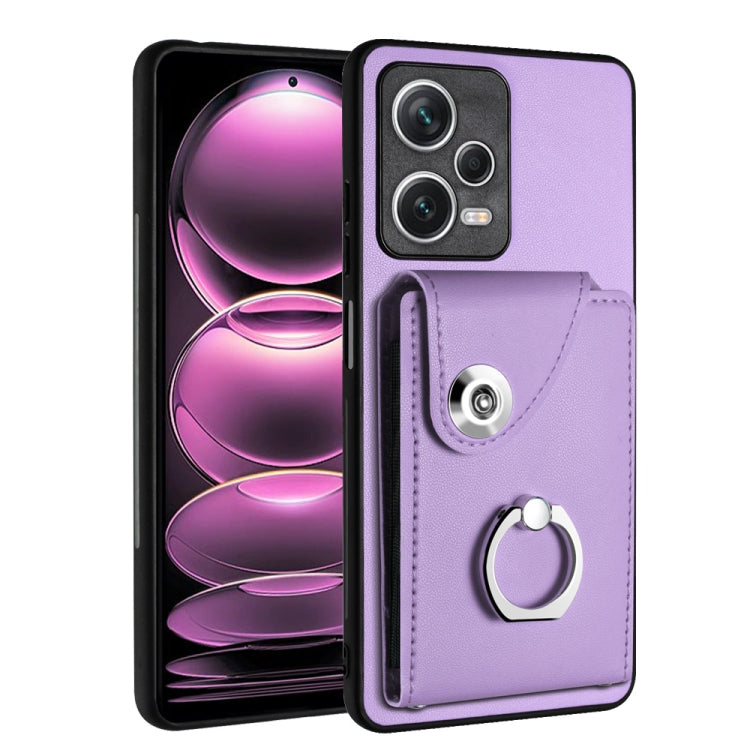 Organ Card Bag Ring Holder PU Phone Case, For Xiaomi Redmi 12 4G Global, For Xiaomi Poco F5 5G/Redmi Note 12 Turbo, For Xiaomi Poco F5 Pro/Redmi K60/K60 Pro, For Xiaomi Redmi Note 12S 4G Global, For Xiaomi Redmi Note 12 Pro+ 5G Global                  ...