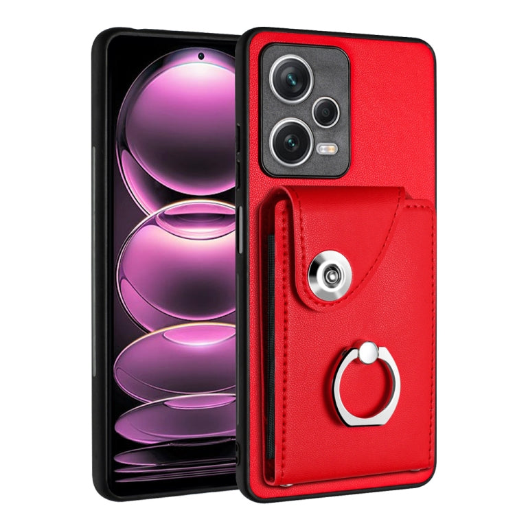 Organ Card Bag Ring Holder PU Phone Case, For Xiaomi Redmi 12 4G Global, For Xiaomi Poco F5 5G/Redmi Note 12 Turbo, For Xiaomi Poco F5 Pro/Redmi K60/K60 Pro, For Xiaomi Redmi Note 12S 4G Global, For Xiaomi Redmi Note 12 Pro+ 5G Global                  ...