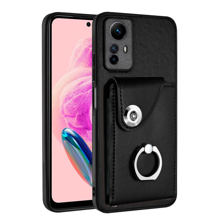 Organ Card Bag Ring Holder PU Phone Case, For Xiaomi Redmi 12 4G Global, For Xiaomi Poco F5 5G/Redmi Note 12 Turbo, For Xiaomi Poco F5 Pro/Redmi K60/K60 Pro, For Xiaomi Redmi Note 12S 4G Global, For Xiaomi Redmi Note 12 Pro+ 5G Global                  ...