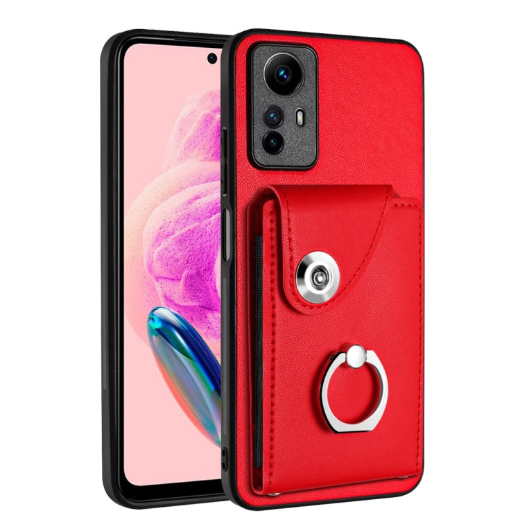 Organ Card Bag Ring Holder PU Phone Case, For Xiaomi Redmi 12 4G Global, For Xiaomi Poco F5 5G/Redmi Note 12 Turbo, For Xiaomi Poco F5 Pro/Redmi K60/K60 Pro, For Xiaomi Redmi Note 12S 4G Global, For Xiaomi Redmi Note 12 Pro+ 5G Global                  ...