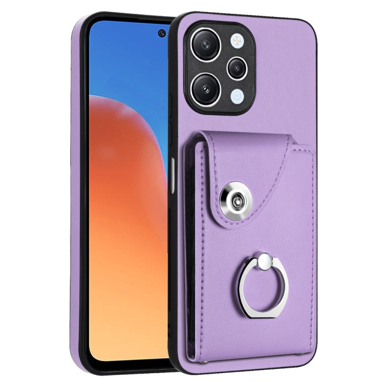 Organ Card Bag Ring Holder PU Phone Case, For Xiaomi Redmi 12 4G Global, For Xiaomi Poco F5 5G/Redmi Note 12 Turbo, For Xiaomi Poco F5 Pro/Redmi K60/K60 Pro, For Xiaomi Redmi Note 12S 4G Global, For Xiaomi Redmi Note 12 Pro+ 5G Global                  ...