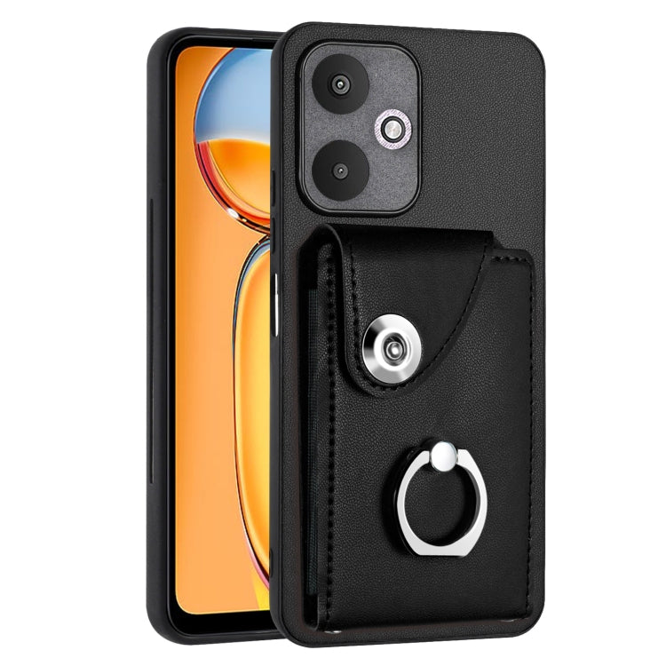 Organ Card Bag Ring Holder PU Phone Case, For Xiaomi Redmi A3 4G, For Xiaomi Redmi Note 13 Pro 4G Global, For Xiaomi Redmi Note 13 4G Global, For Xiaomi Redmi 13C 5G / Redmi 13R, For Xiaomi Redmi 13C 4G / Poco C65, For Xiaomi Redmi Note 13 5G Global   ...