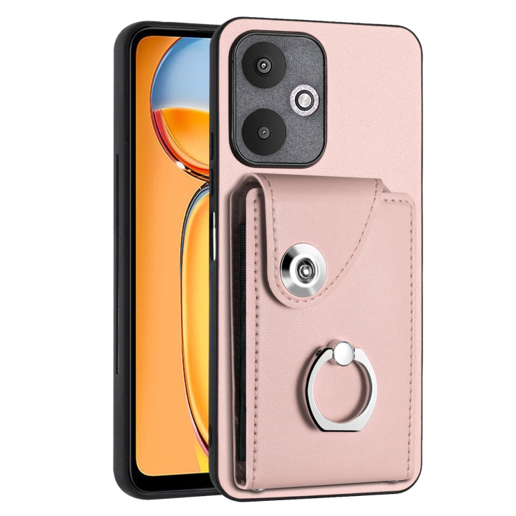 Organ Card Bag Ring Holder PU Phone Case, For Xiaomi Redmi A3 4G, For Xiaomi Redmi Note 13 Pro 4G Global, For Xiaomi Redmi Note 13 4G Global, For Xiaomi Redmi 13C 5G / Redmi 13R, For Xiaomi Redmi 13C 4G / Poco C65, For Xiaomi Redmi Note 13 5G Global   ...