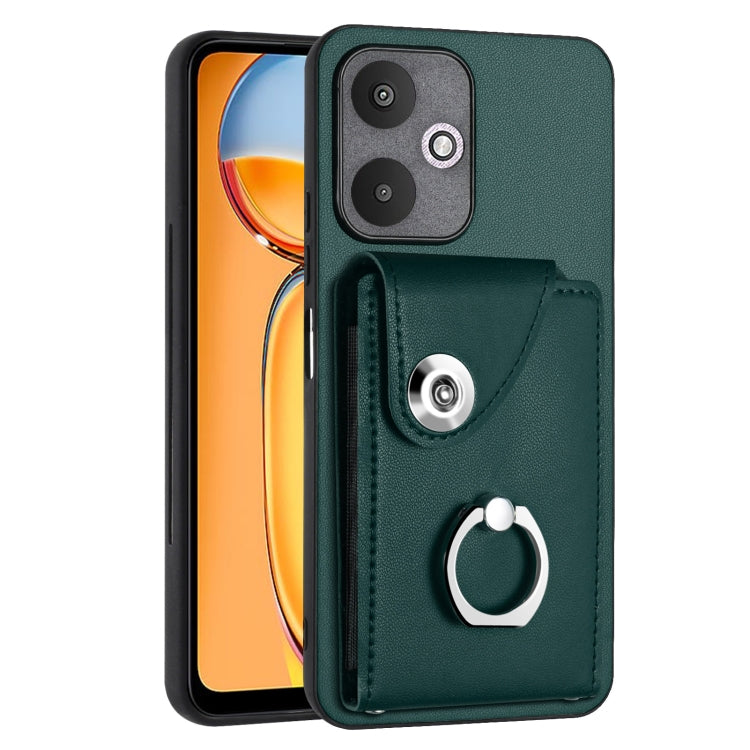 Organ Card Bag Ring Holder PU Phone Case, For Xiaomi Redmi A3 4G, For Xiaomi Redmi Note 13 Pro 4G Global, For Xiaomi Redmi Note 13 4G Global, For Xiaomi Redmi 13C 5G / Redmi 13R, For Xiaomi Redmi 13C 4G / Poco C65, For Xiaomi Redmi Note 13 5G Global   ...