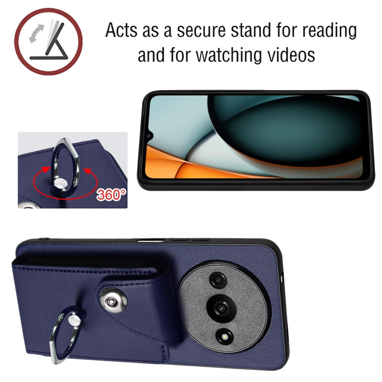 Organ Card Bag Ring Holder PU Phone Case, For Xiaomi Redmi A3 4G, For Xiaomi Redmi Note 13 Pro 4G Global, For Xiaomi Redmi Note 13 4G Global, For Xiaomi Redmi 13C 5G / Redmi 13R, For Xiaomi Redmi 13C 4G / Poco C65, For Xiaomi Redmi Note 13 5G Global   ...