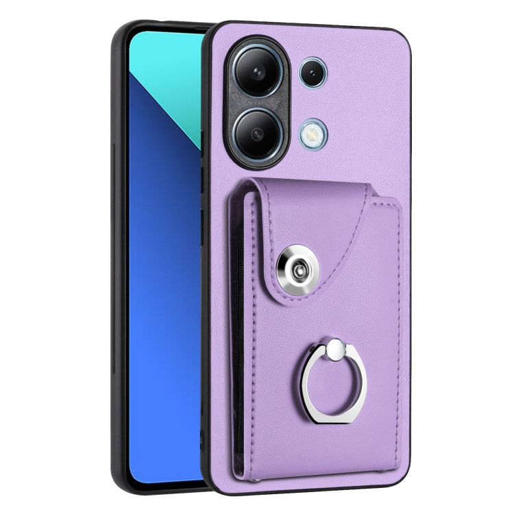 Organ Card Bag Ring Holder PU Phone Case, For Xiaomi Redmi A3 4G, For Xiaomi Redmi Note 13 Pro 4G Global, For Xiaomi Redmi Note 13 4G Global, For Xiaomi Redmi 13C 5G / Redmi 13R, For Xiaomi Redmi 13C 4G / Poco C65, For Xiaomi Redmi Note 13 5G Global   ...