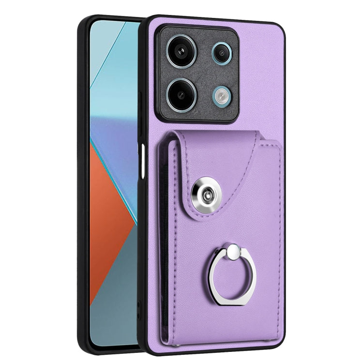 Organ Card Bag Ring Holder PU Phone Case, For Xiaomi Redmi A3 4G, For Xiaomi Redmi Note 13 Pro 4G Global, For Xiaomi Redmi Note 13 4G Global, For Xiaomi Redmi 13C 5G / Redmi 13R, For Xiaomi Redmi 13C 4G / Poco C65, For Xiaomi Redmi Note 13 5G Global   ...
