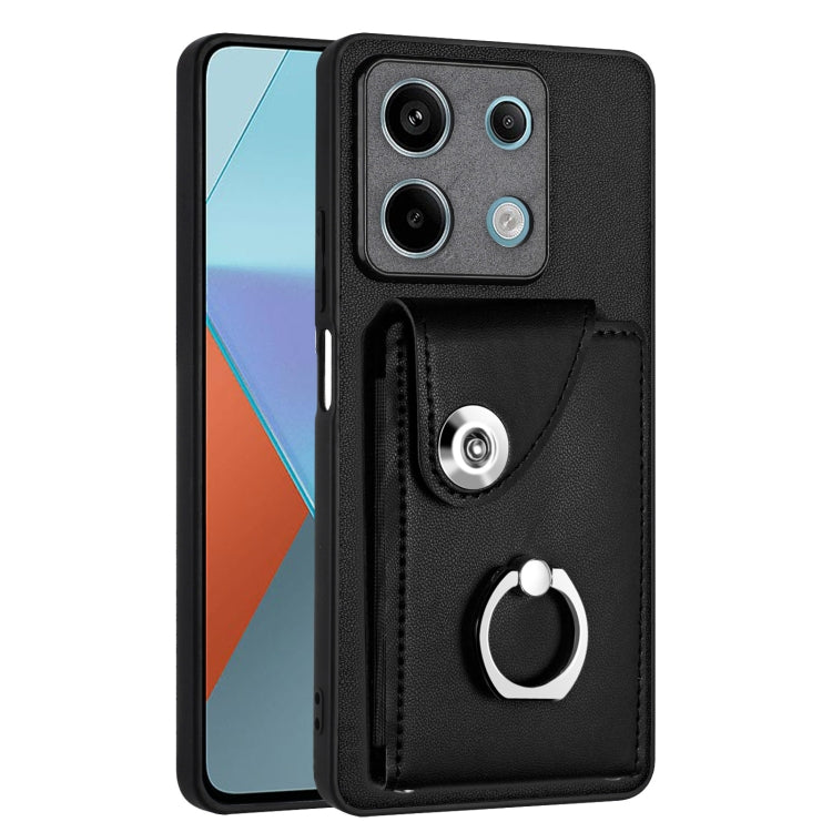 Organ Card Bag Ring Holder PU Phone Case, For Xiaomi Redmi A3 4G, For Xiaomi Redmi Note 13 Pro 4G Global, For Xiaomi Redmi Note 13 4G Global, For Xiaomi Redmi 13C 5G / Redmi 13R, For Xiaomi Redmi 13C 4G / Poco C65, For Xiaomi Redmi Note 13 5G Global   ...