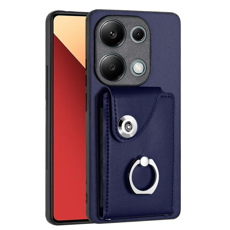 Organ Card Bag Ring Holder PU Phone Case, For Xiaomi Redmi A3 4G, For Xiaomi Redmi Note 13 Pro 4G Global, For Xiaomi Redmi Note 13 4G Global, For Xiaomi Redmi 13C 5G / Redmi 13R, For Xiaomi Redmi 13C 4G / Poco C65, For Xiaomi Redmi Note 13 5G Global   ...