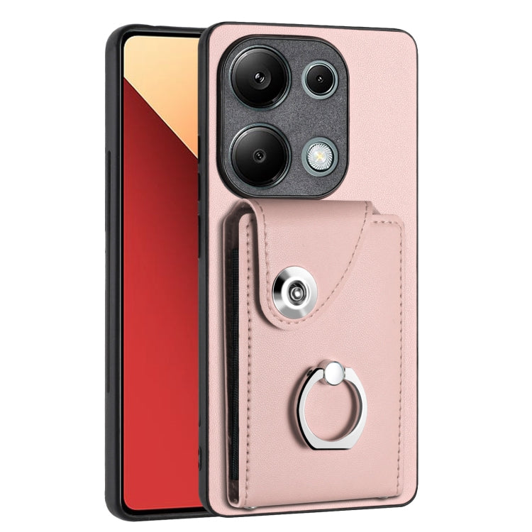 Organ Card Bag Ring Holder PU Phone Case, For Xiaomi Redmi A3 4G, For Xiaomi Redmi Note 13 Pro 4G Global, For Xiaomi Redmi Note 13 4G Global, For Xiaomi Redmi 13C 5G / Redmi 13R, For Xiaomi Redmi 13C 4G / Poco C65, For Xiaomi Redmi Note 13 5G Global   ...
