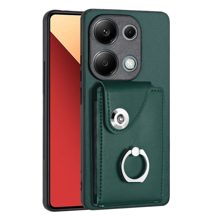 Organ Card Bag Ring Holder PU Phone Case, For Xiaomi Redmi A3 4G, For Xiaomi Redmi Note 13 Pro 4G Global, For Xiaomi Redmi Note 13 4G Global, For Xiaomi Redmi 13C 5G / Redmi 13R, For Xiaomi Redmi 13C 4G / Poco C65, For Xiaomi Redmi Note 13 5G Global   ...