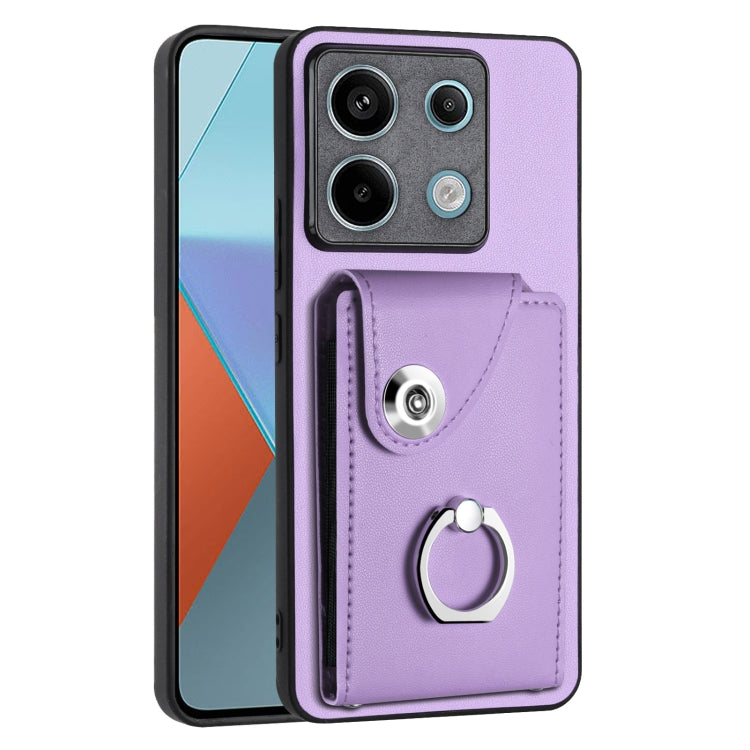 Organ Card Bag Ring Holder PU Phone Case, For Xiaomi Redmi A3 4G, For Xiaomi Redmi Note 13 Pro 4G Global, For Xiaomi Redmi Note 13 4G Global, For Xiaomi Redmi 13C 5G / Redmi 13R, For Xiaomi Redmi 13C 4G / Poco C65, For Xiaomi Redmi Note 13 5G Global   ...