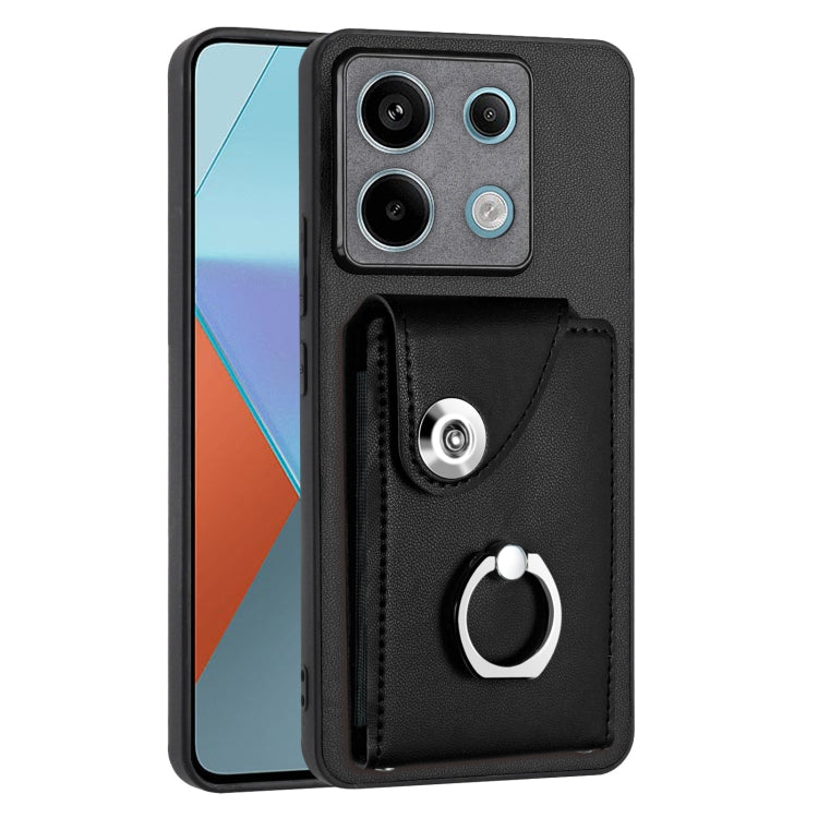 Organ Card Bag Ring Holder PU Phone Case, For Xiaomi Redmi A3 4G, For Xiaomi Redmi Note 13 Pro 4G Global, For Xiaomi Redmi Note 13 4G Global, For Xiaomi Redmi 13C 5G / Redmi 13R, For Xiaomi Redmi 13C 4G / Poco C65, For Xiaomi Redmi Note 13 5G Global   ...