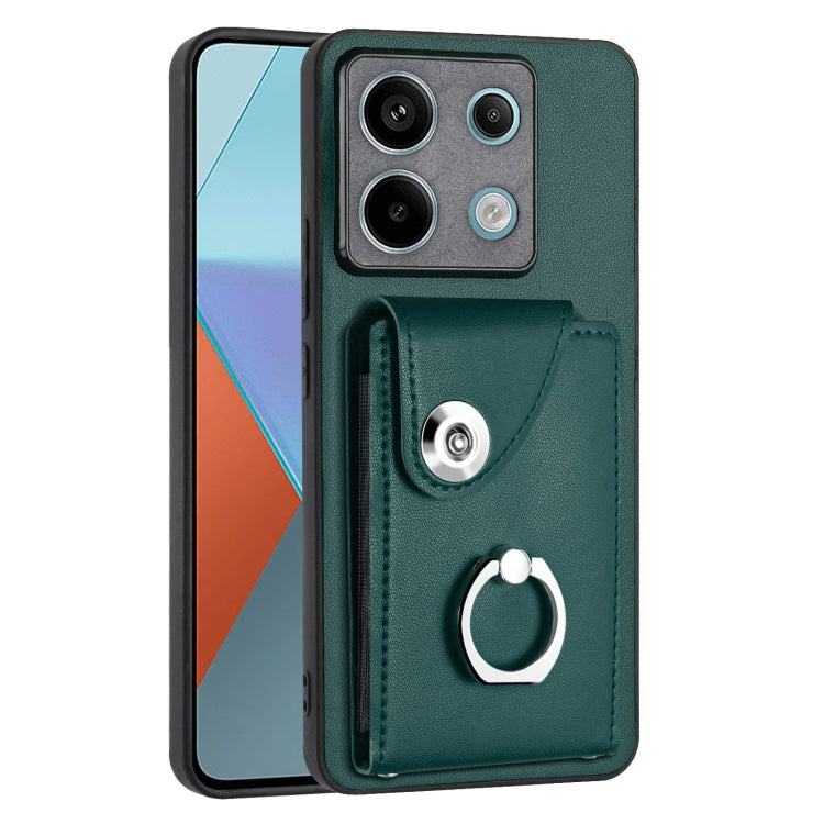 Organ Card Bag Ring Holder PU Phone Case, For Xiaomi Redmi A3 4G, For Xiaomi Redmi Note 13 Pro 4G Global, For Xiaomi Redmi Note 13 4G Global, For Xiaomi Redmi 13C 5G / Redmi 13R, For Xiaomi Redmi 13C 4G / Poco C65, For Xiaomi Redmi Note 13 5G Global   ...