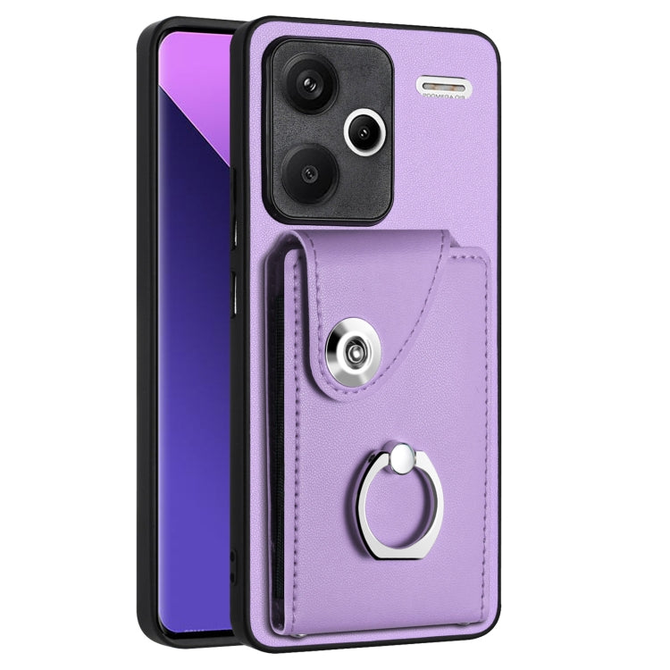 Organ Card Bag Ring Holder PU Phone Case, For Xiaomi Redmi A3 4G, For Xiaomi Redmi Note 13 Pro 4G Global, For Xiaomi Redmi Note 13 4G Global, For Xiaomi Redmi 13C 5G / Redmi 13R, For Xiaomi Redmi 13C 4G / Poco C65, For Xiaomi Redmi Note 13 5G Global   ...