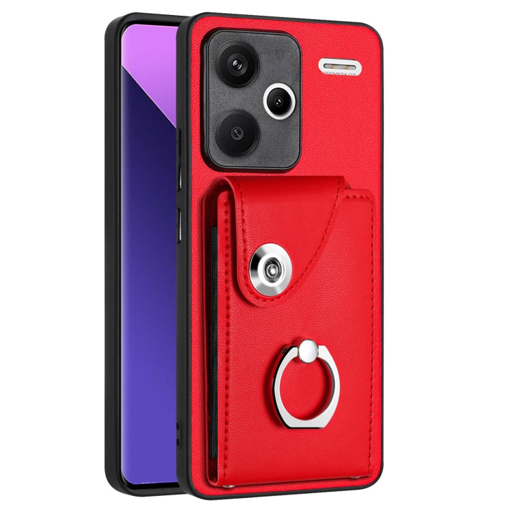 Organ Card Bag Ring Holder PU Phone Case, For Xiaomi Redmi A3 4G, For Xiaomi Redmi Note 13 Pro 4G Global, For Xiaomi Redmi Note 13 4G Global, For Xiaomi Redmi 13C 5G / Redmi 13R, For Xiaomi Redmi 13C 4G / Poco C65, For Xiaomi Redmi Note 13 5G Global   ...