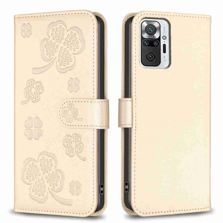 Four-leaf Embossed Leather Phone Case, For Xiaomi Mi 11 Lite, For Xiaomi Redmi Note 10 4G / 10S, For Xiaomi Redmi Note 10 Pro, For Xiaomi Poco M3, For Xiaomi Redmi K30S, For Xiaomi Mi 10T Lite, For Xiaomi Poco X3, For Xiaomi Redmi 9A