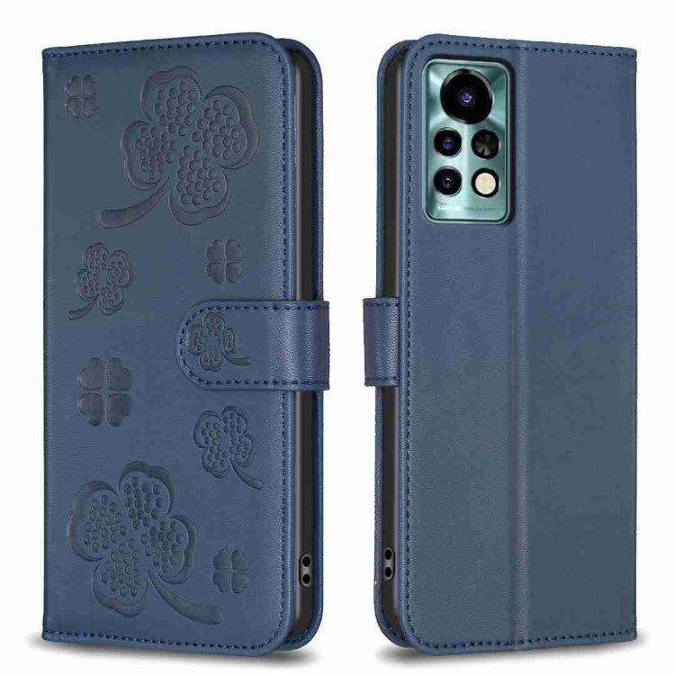 Four-leaf Embossed Leather Phone Case, For Xiaomi Redmi 10 5G / Note 11E, For Xiaomi Redmi 9C / 10A, For Xiaomi Redmi 10C, For Xiaomi Mi 11i / Poco F3, For Xiaomi Redmi 10 / Note 11 4G, For Xiaomi Redmi Note 11 Pro Global, For Xiaomi 11T / 11T Pro     ...