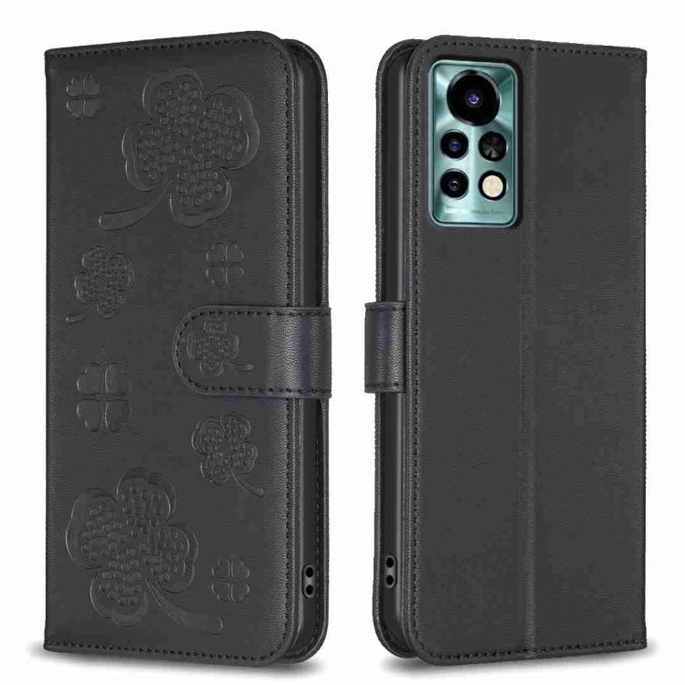 Four-leaf Embossed Leather Phone Case, For Xiaomi Redmi 10 5G / Note 11E, For Xiaomi Redmi 9C / 10A, For Xiaomi Redmi 10C, For Xiaomi Mi 11i / Poco F3, For Xiaomi Redmi 10 / Note 11 4G, For Xiaomi Redmi Note 11 Pro Global, For Xiaomi 11T / 11T Pro     ...