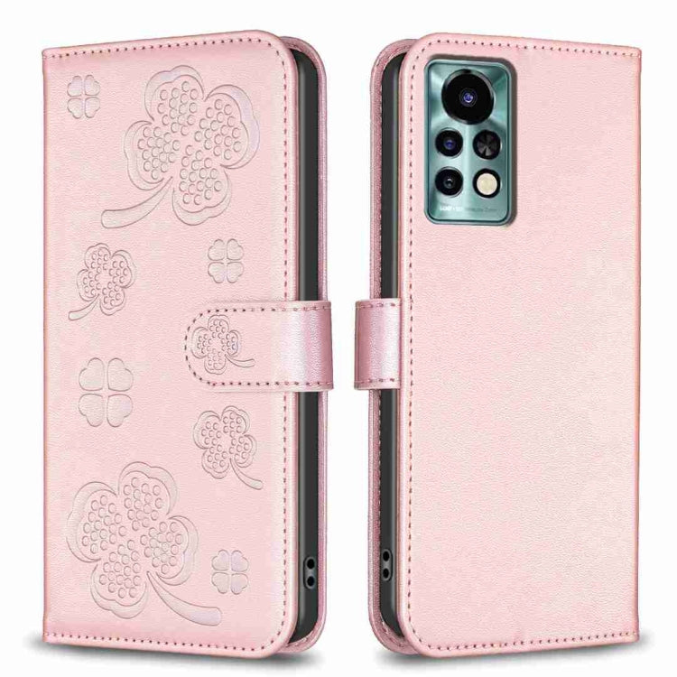 Four-leaf Embossed Leather Phone Case, For Xiaomi Redmi 10 5G / Note 11E, For Xiaomi Redmi 9C / 10A, For Xiaomi Redmi 10C, For Xiaomi Mi 11i / Poco F3, For Xiaomi Redmi 10 / Note 11 4G, For Xiaomi Redmi Note 11 Pro Global, For Xiaomi 11T / 11T Pro     ...