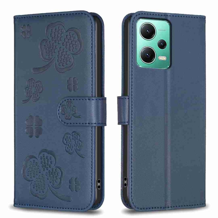 Four-leaf Embossed Leather Phone Case, For Xiaomi Poco C55 / Redmi 12C, For Xiaomi Redmi Note 12 Pro+ 5G Global, For Xiaomi Redmi Note 12 Pro 5G Global, For Xiaomi Redmi Note 12 5G Global, For Xiaomi 13 Lite 5G, For Xiaomi Redmi K60 / K60 Pro          ...