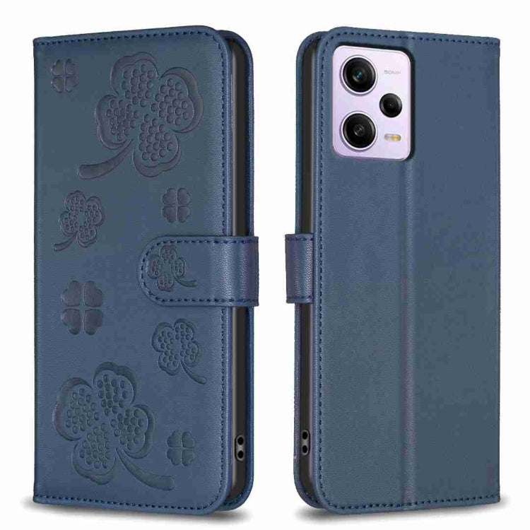Four-leaf Embossed Leather Phone Case, For Xiaomi Poco C55 / Redmi 12C, For Xiaomi Redmi Note 12 Pro+ 5G Global, For Xiaomi Redmi Note 12 Pro 5G Global, For Xiaomi Redmi Note 12 5G Global, For Xiaomi 13 Lite 5G, For Xiaomi Redmi K60 / K60 Pro          ...