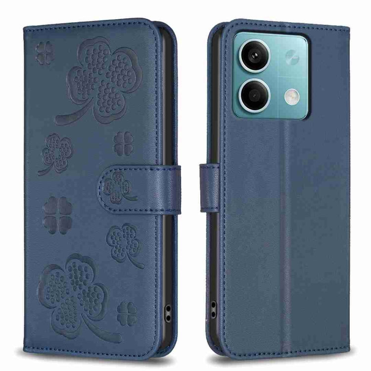 Four-leaf Embossed Leather Phone Case, For Xiaomi Poco M6 4G / Redmi 13 4G, For Xiaomi Redmi A3, For Xiaomi Redmi Note 13 Pro 4G Global, For Xiaomi Redmi Note 13 4G Global, For Xiaomi Redmi Note 13, For Xiaomi Redmi 13C, For Xiaomi Redmi Note 13 Pro+ 5...