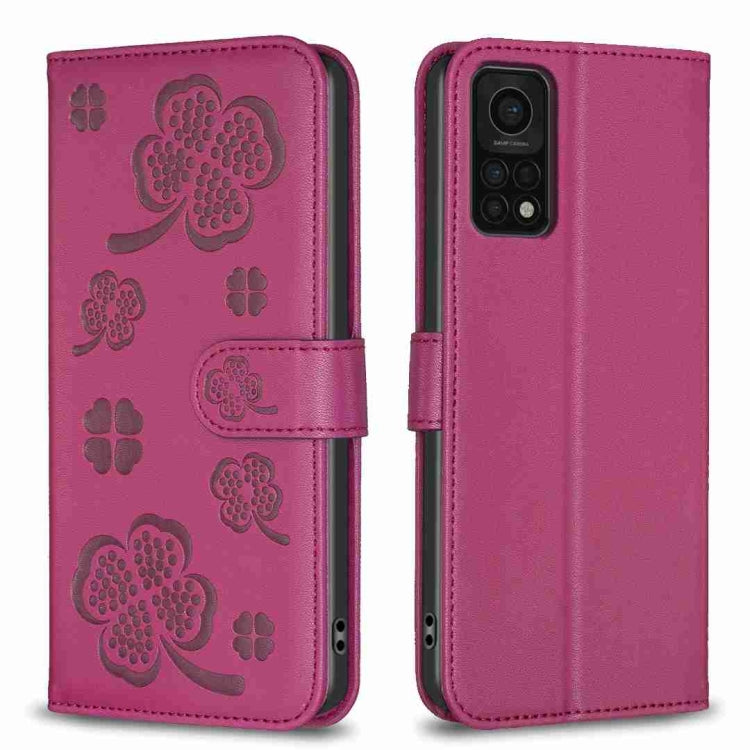 Four-leaf Embossed Leather Phone Case, For Xiaomi Mi 11 Lite, For Xiaomi Redmi Note 10 4G / 10S, For Xiaomi Redmi Note 10 Pro, For Xiaomi Poco M3, For Xiaomi Redmi K30S, For Xiaomi Mi 10T Lite, For Xiaomi Poco X3, For Xiaomi Redmi 9A