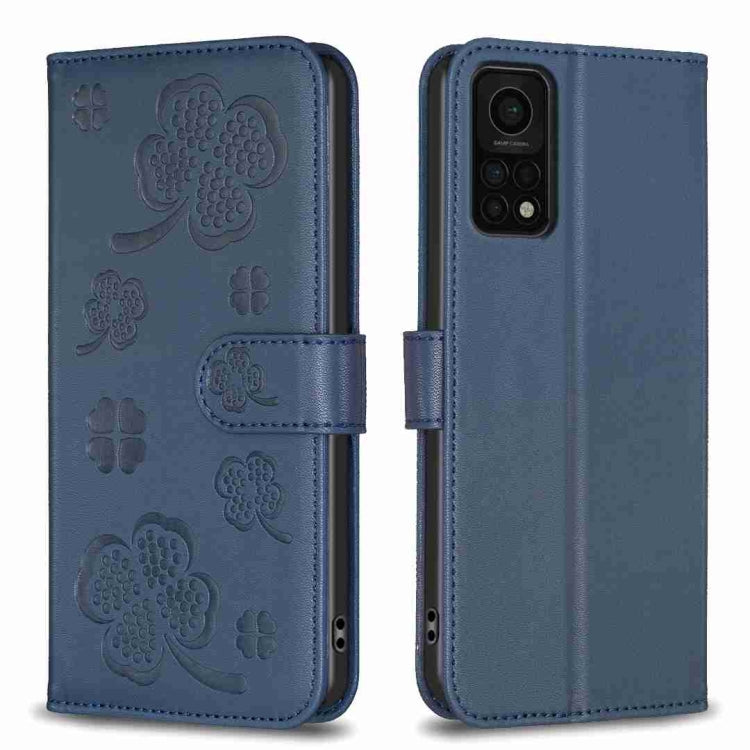 Four-leaf Embossed Leather Phone Case, For Xiaomi Mi 11 Lite, For Xiaomi Redmi Note 10 4G / 10S, For Xiaomi Redmi Note 10 Pro, For Xiaomi Poco M3, For Xiaomi Redmi K30S, For Xiaomi Mi 10T Lite, For Xiaomi Poco X3, For Xiaomi Redmi 9A