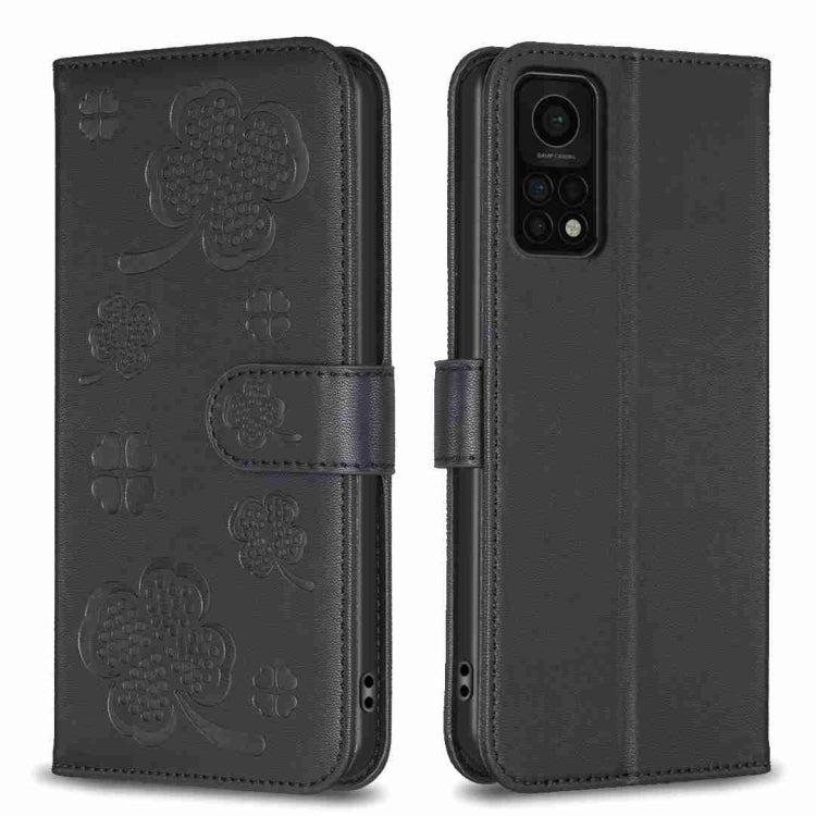 Four-leaf Embossed Leather Phone Case, For Xiaomi Mi 11 Lite, For Xiaomi Redmi Note 10 4G / 10S, For Xiaomi Redmi Note 10 Pro, For Xiaomi Poco M3, For Xiaomi Redmi K30S, For Xiaomi Mi 10T Lite, For Xiaomi Poco X3, For Xiaomi Redmi 9A