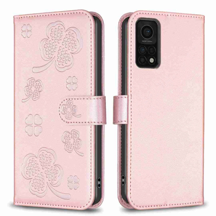 Four-leaf Embossed Leather Phone Case, For Xiaomi Mi 11 Lite, For Xiaomi Redmi Note 10 4G / 10S, For Xiaomi Redmi Note 10 Pro, For Xiaomi Poco M3, For Xiaomi Redmi K30S, For Xiaomi Mi 10T Lite, For Xiaomi Poco X3, For Xiaomi Redmi 9A